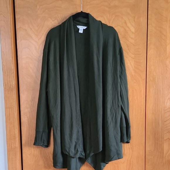 Athleta Olive Green Pranayama Restore Wrap Size 1X - Picture 4 of 10